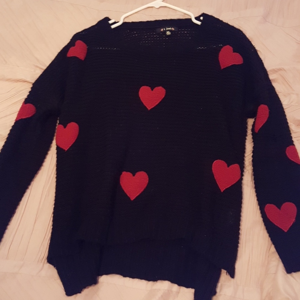 Knitted black sweater